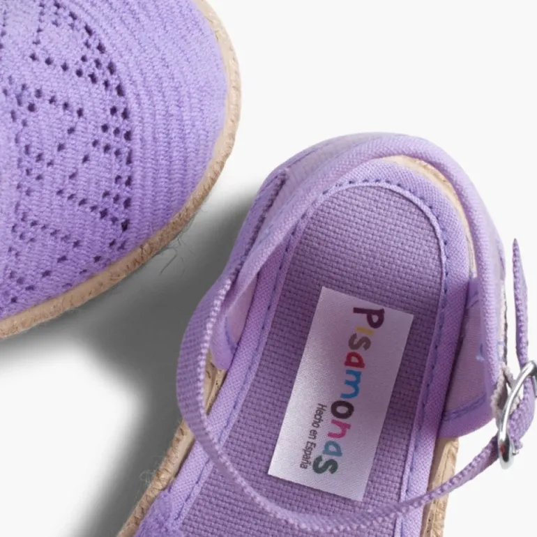 Menina Pisamonas Alpargata Croche Para Meninas Com Fivela
