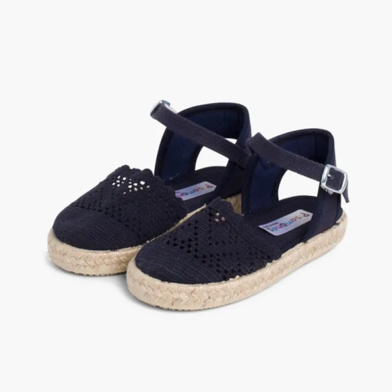 Menina Pisamonas Alpargata Croche Para Meninas Com Fivela