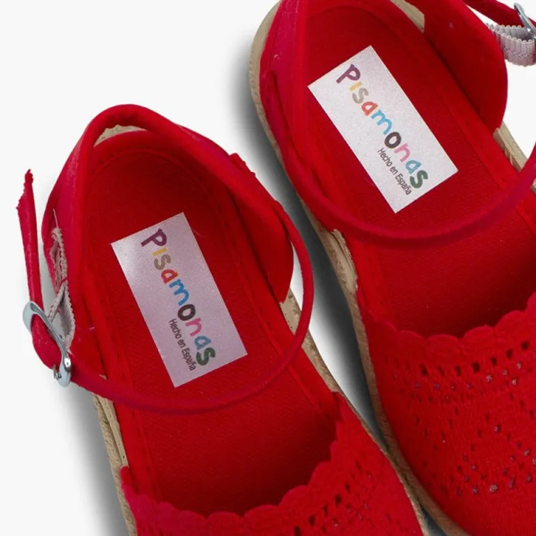 Menina Pisamonas Alpargata Croche Para Meninas Com Fivela