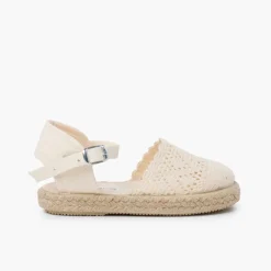 Menina Pisamonas Alpargata Croche Para Meninas Com Fivela