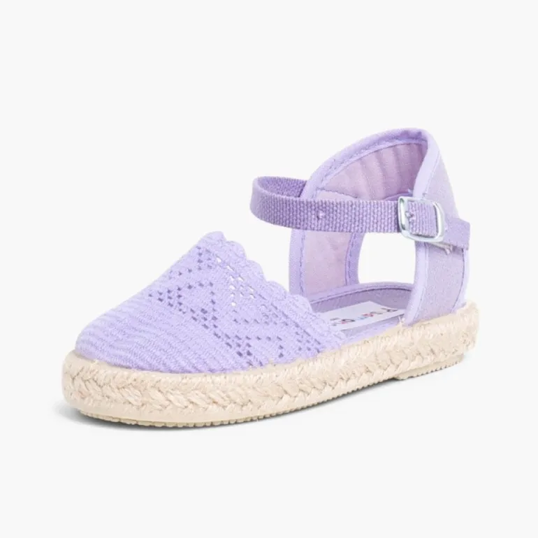 Menina Pisamonas Alpargata Croche Para Meninas Com Fivela