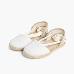 Menina Pisamonas Alpargatas Menina Croche Com Tiras
