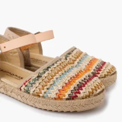 Menina Pisamonas Alpargatas Menina Rafia Multicolor