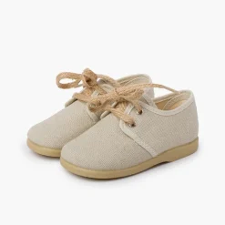 Menino Pisamonas Blucher Lona Fecho Atacadores Rusticos