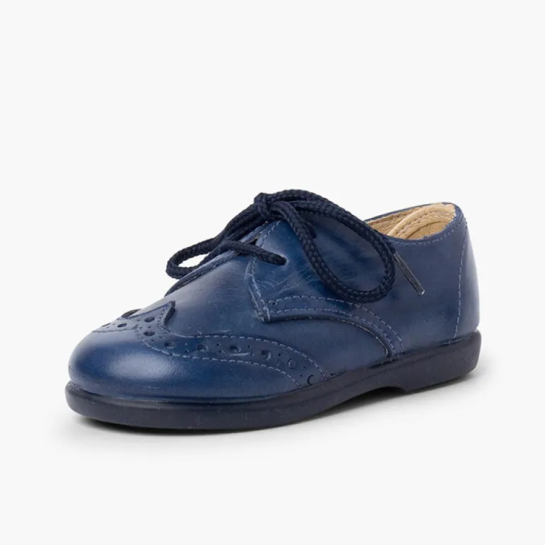Menino Pisamonas Blucher Picotado Pele Menino