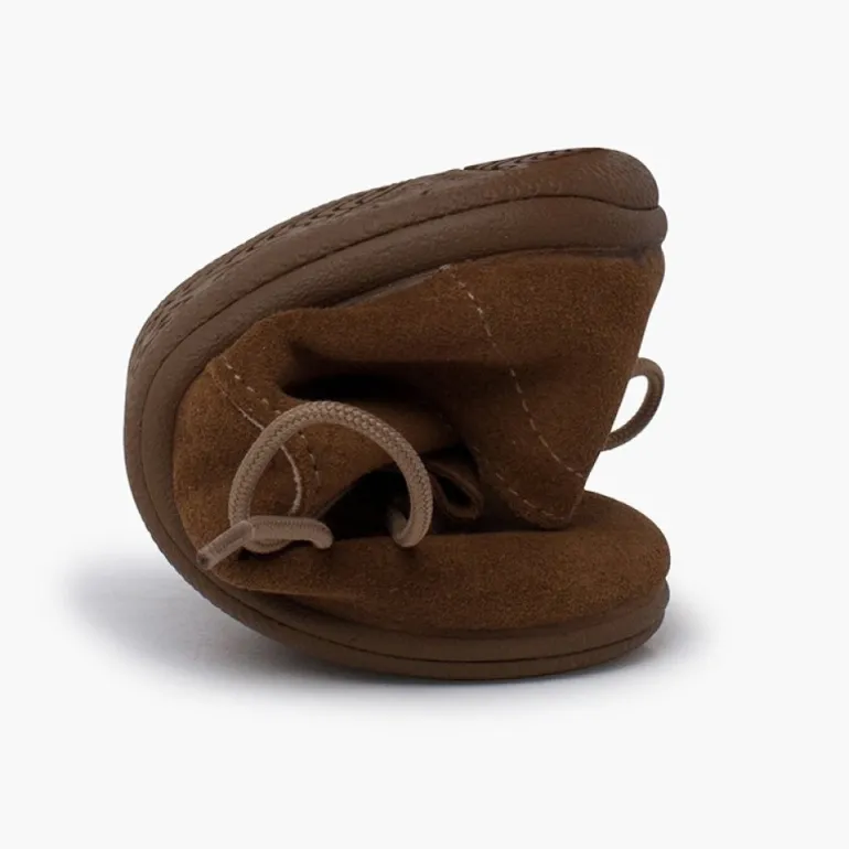 Menina Pisamonas Bluchers Camurca Lingueta Franjas