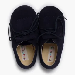 Menina Pisamonas Bluchers Camurca Lingueta Franjas