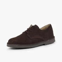 Menino Pisamonas Bluchers Camurca Lisos Sapatos De Festa Menino