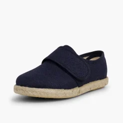 Menino Pisamonas Bluchers Linho Fecho Tiras Aderentes