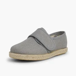 Menino Pisamonas Bluchers Linho Fecho Tiras Aderentes