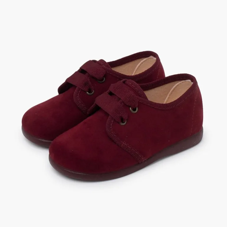 Menina Pisamonas Bluchers Tipo Camurca Atacador Gorgorao
