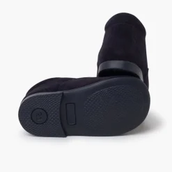 Menina Pisamonas Bota Estilo Inglês Camurca