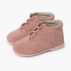 Menina Pisamonas Bota Estilo Inglês Camurca