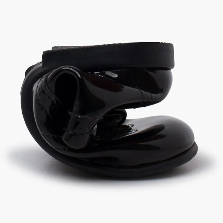 Menina Pisamonas Bota Estilo Inglês Tipo Verniz