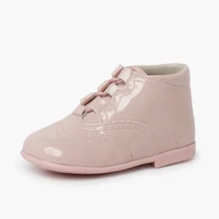 Menina Pisamonas Bota Estilo Inglês Tipo Verniz