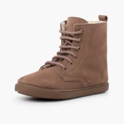 Menino Pisamonas Bota Pelo Atacadores Fecho-Eclair Lateral