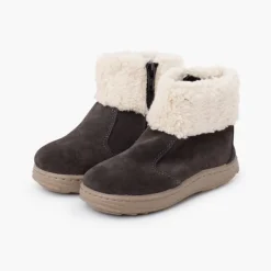 Menino Pisamonas Bota Sola Sport Fecho-Eclair E Pelo