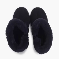 Menina Pisamonas Botas Acolchoadas Rebordo Pelinho