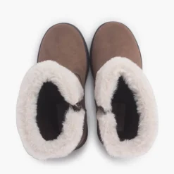 Menina Pisamonas Botas Adorno Geometrico Rebordo Pelinho
