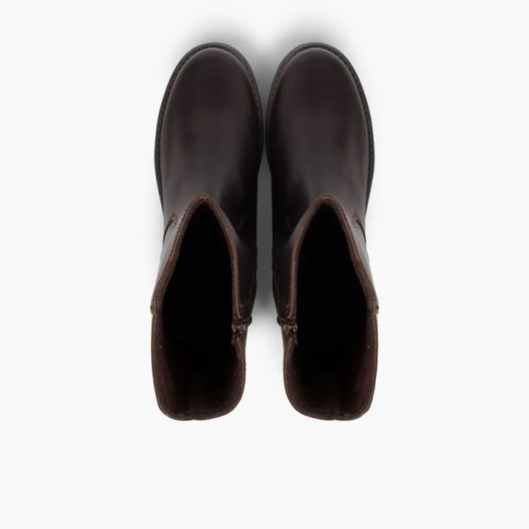 Menina Pisamonas Botas Altas Pele Menina E Mulher Cano Largo