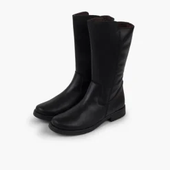Menina Pisamonas Botas Altas Pele Menina E Mulher Cano Largo