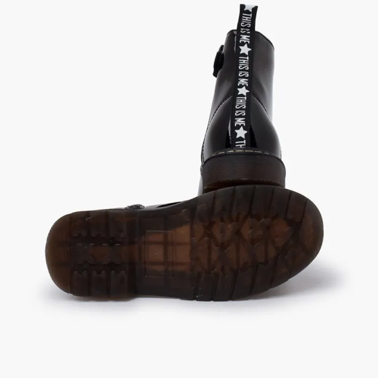 Menina Pisamonas Botas Atacadores Veludo Tipo Verniz Garvalin
