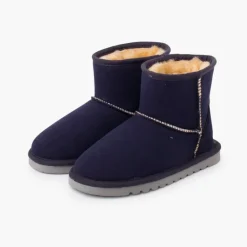Menino Pisamonas Botas Baixas Tipo Australianas Mulher E Criancas
