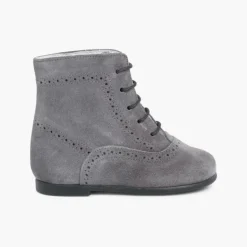 Menino Pisamonas Botas Camurca Atacadores