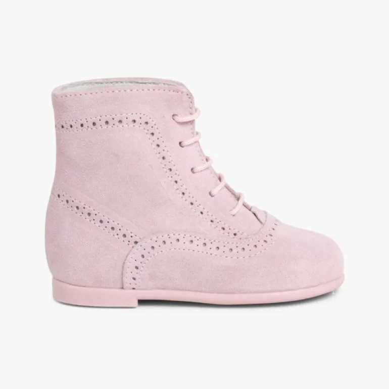 Menino Pisamonas Botas Camurca Atacadores