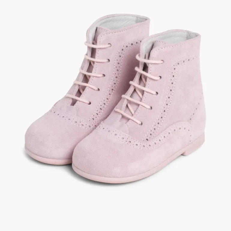 Menino Pisamonas Botas Camurca Atacadores