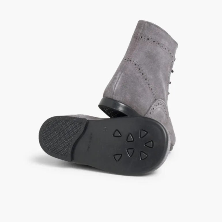 Menino Pisamonas Botas Camurca Atacadores