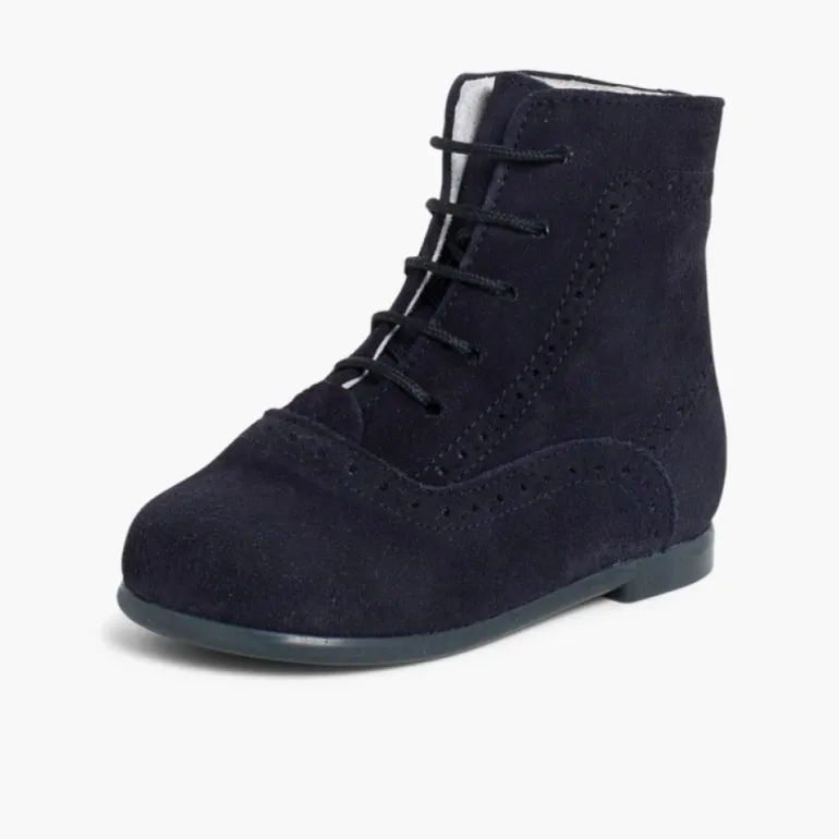 Menino Pisamonas Botas Camurca Atacadores