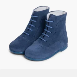 Menino Pisamonas Botas Camurca Atacadores