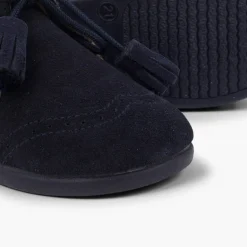 Menino Pisamonas Botas Camurca Com Picotado E Berloques
