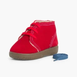 Menina Pisamonas Botas Camurca Criancas Atacadores Intercambiaveis