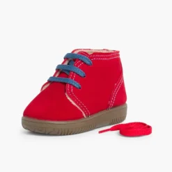 Menina Pisamonas Botas Camurca Criancas Atacadores Intercambiaveis