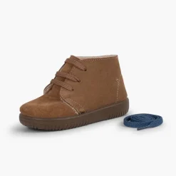 Menina Pisamonas Botas Camurca Criancas Atacadores Intercambiaveis