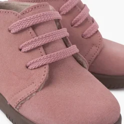 Menina Pisamonas Botas Camurca Criancas Atacadores Intercambiaveis