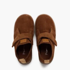 Menino Pisamonas Botas Camurca Criancas Sola Sport Tira Aderente