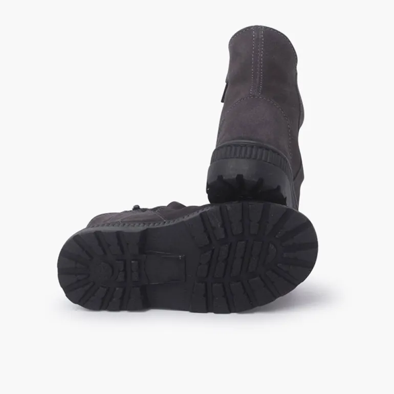 Menina Pisamonas Botas Camurca Efeito Enrugado
