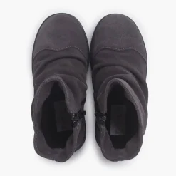 Menina Pisamonas Botas Camurca Efeito Enrugado