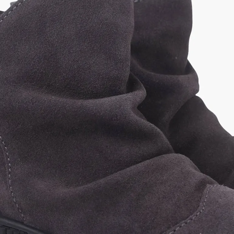 Menina Pisamonas Botas Camurca Efeito Enrugado