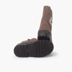 Menina Pisamonas Botas Camurca Elastico Coelho