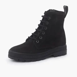 Menina Pisamonas Botas Camurca Estilo Militar Criancas