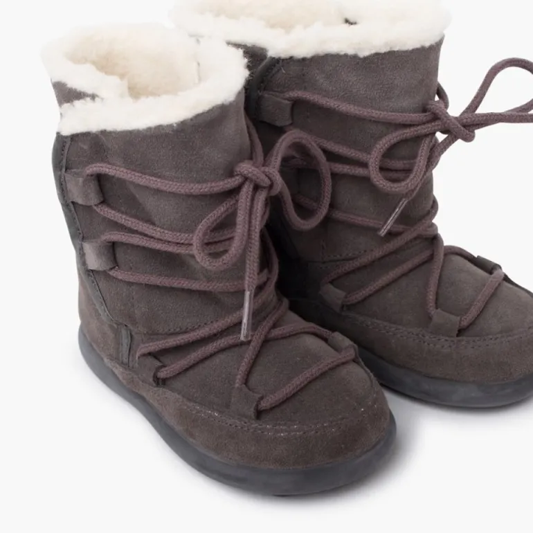 Menina Pisamonas Botas Cano Felpudo Fecho Aderente
