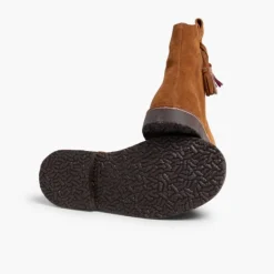 Menina Pisamonas Botas Com Berloques E Fecho-Eclair