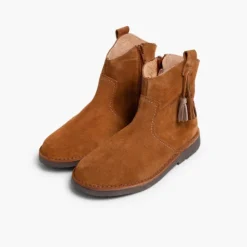 Menina Pisamonas Botas Com Berloques E Fecho-Eclair