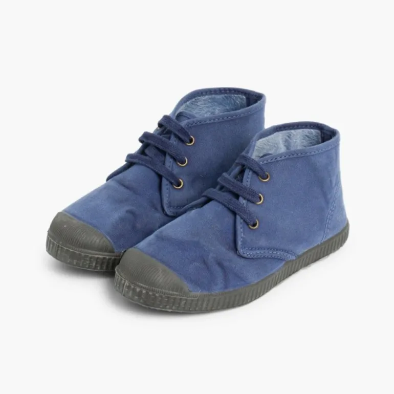 Menina Pisamonas Botas Crianca Com Atacadores Inverno