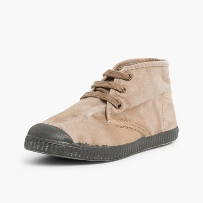 Menina Pisamonas Botas Crianca Com Atacadores Inverno