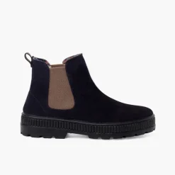 Menina Pisamonas Botas Crianca Sola Track Com Elastico